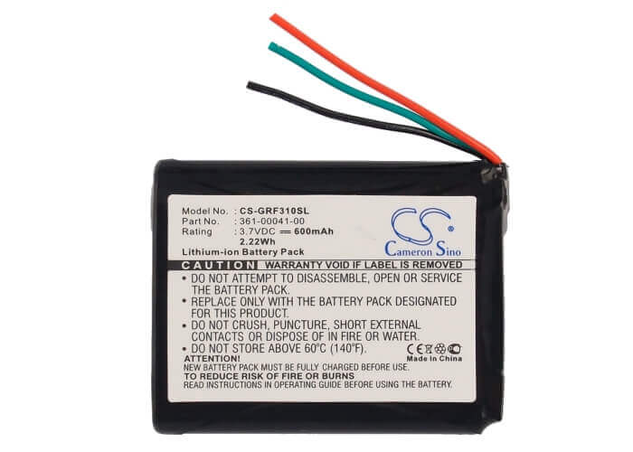 3.7V, Li-ion, 600mAh, batterie GPS compatible Garmin, 361-00041-00, Forerunner 310xt, 2.22Wh GPS, Navigator Cameron Sino Technology Limited