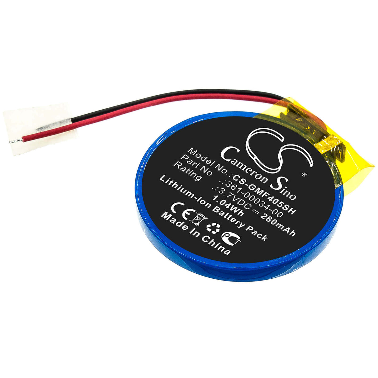 Smartwatch Battery For Garmin, Forerunner 405, Forerunner 405cx, Forerunner 410 3.7v, 280mah - 1.04wh Smartwatch Cameron Sino Technology Limited