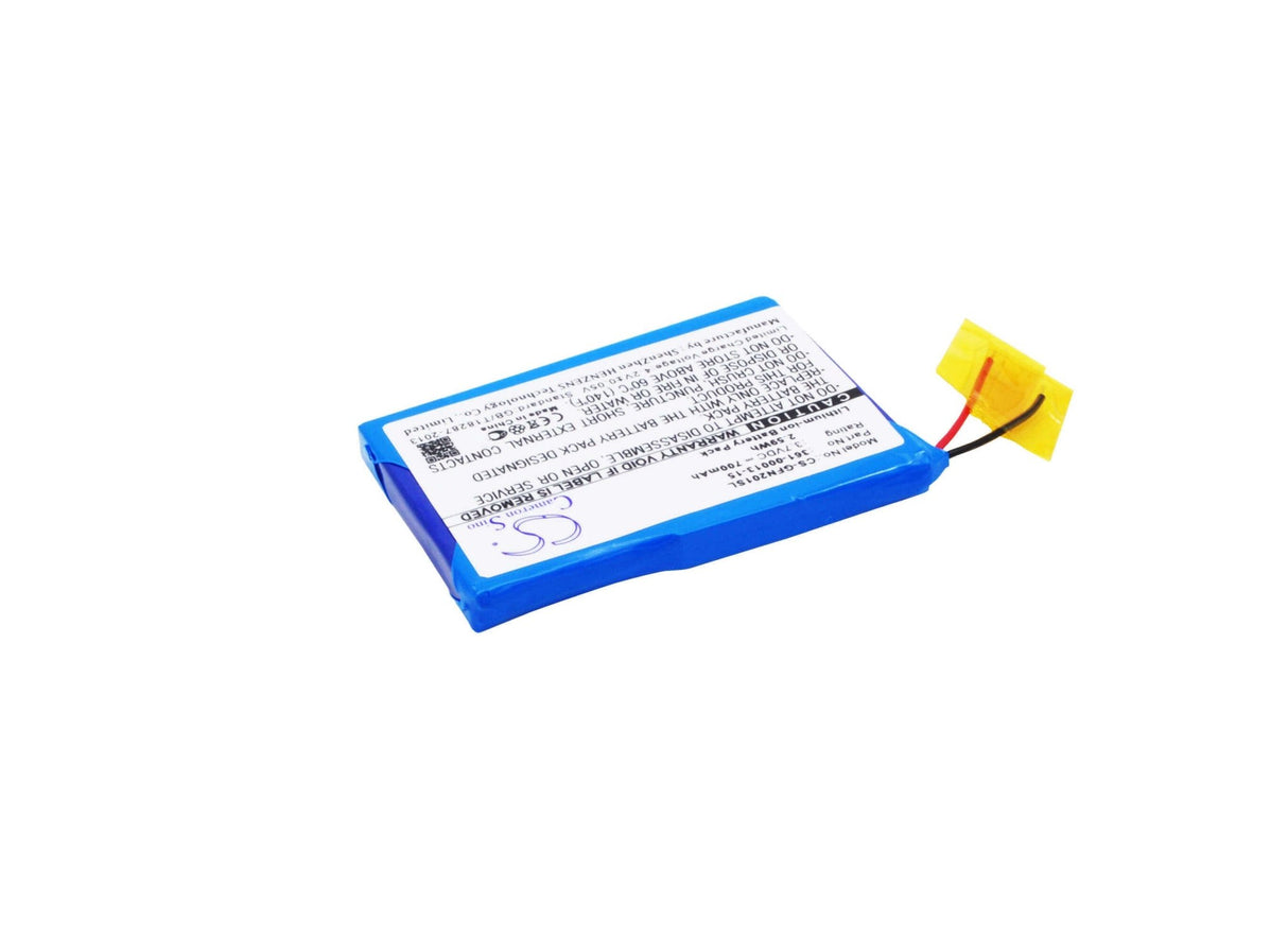 3,7V, Li-ion, 700mAh, batterie GPS compatible Garmin, 361-00013-15, Foretrex 101, Foretrex 201, 2,59Wh GPS, Navigator Cameron Sino Technology Limited