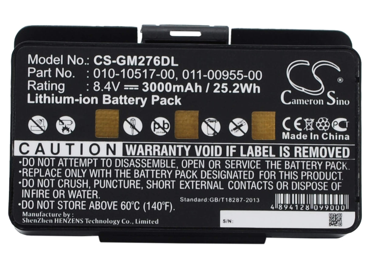 7.4V, Li-ion, 3000mAh, batterie GPS compatible avec Garmin, 010-10517-00, 010-00543-00, 100054300, 22.2Wh GPS, Navigateur Cameron Sino Technology Limited