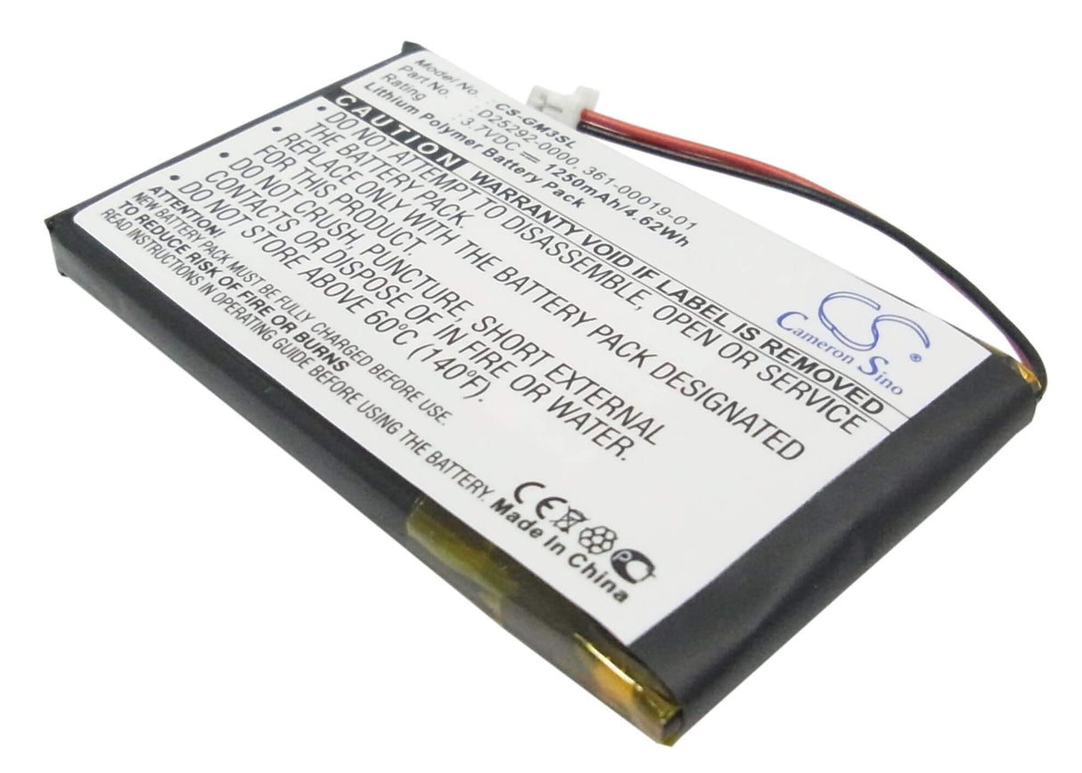 3,7V, Li-Polymer, 1250mAh, batterie GPS compatible Garmin, 361-00019-01, Ique M3, Ique M4, 4,63Wh GPS, Navigator Cameron Sino Technology Limited