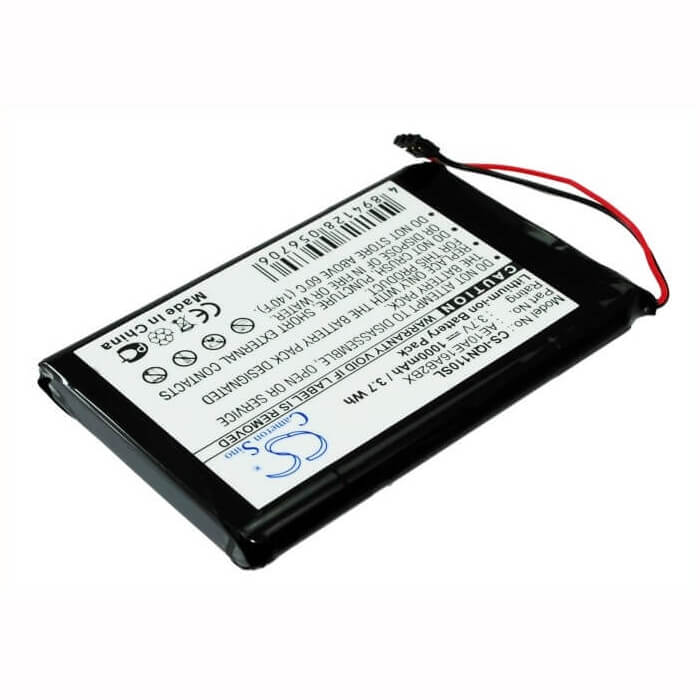 3,7V, Li-ion, 1000mAh, batterie GPS compatible avec Garmin, Ae10ae16ab2bx, Nuvi 1100, Nuvi 1100lm, 3,7Wh GPS, Navigator Cameron Sino Technology Limited