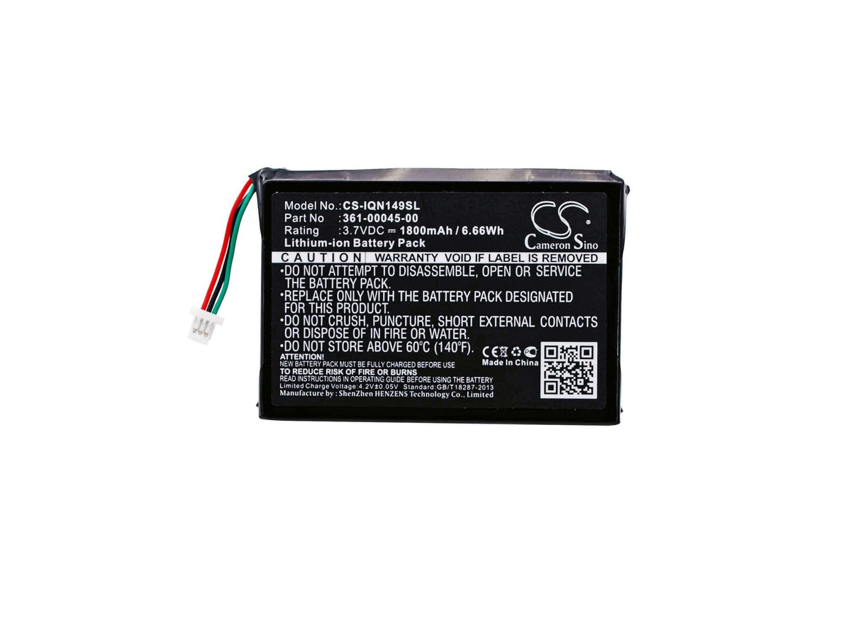 3.7V, Li-ion, 1800mAh, batterie GPS compatible Garmin, 361-00045-00, Gdl 39, Gdl-39, 6.66Wh GPS, Navigateur Cameron Sino Technology Limited