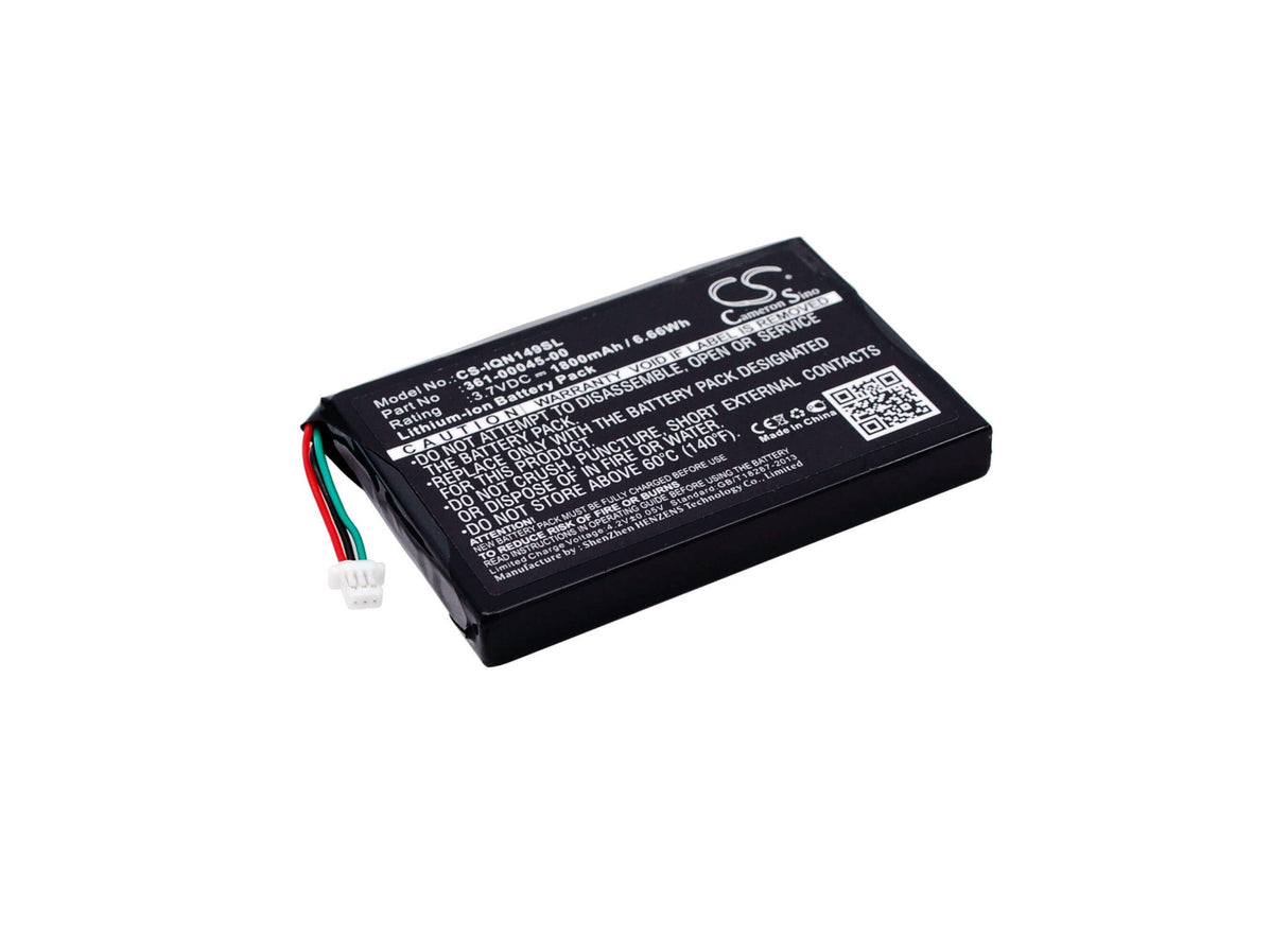 3.7V, Li-ion, 1800mAh, batterie GPS compatible Garmin, 361-00045-00, Gdl 39, Gdl-39, 6.66Wh GPS, Navigateur Cameron Sino Technology Limited