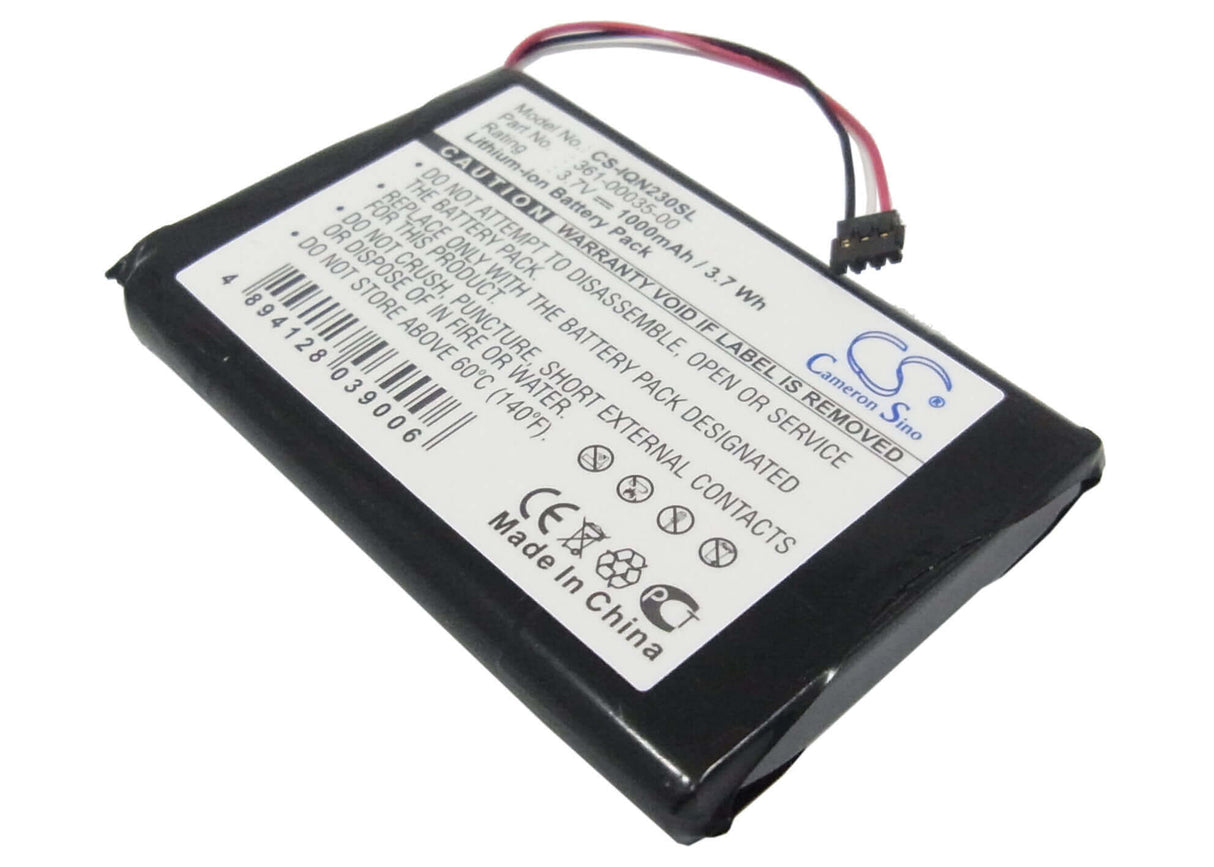 3,7V, Li-ion, 1000mAh, batterie GPS compatible Garmin, 361-00035-00, Edge Touring Plus, Edge Touring+, 3,7Wh GPS, Navigator Cameron Sino Technology Limited