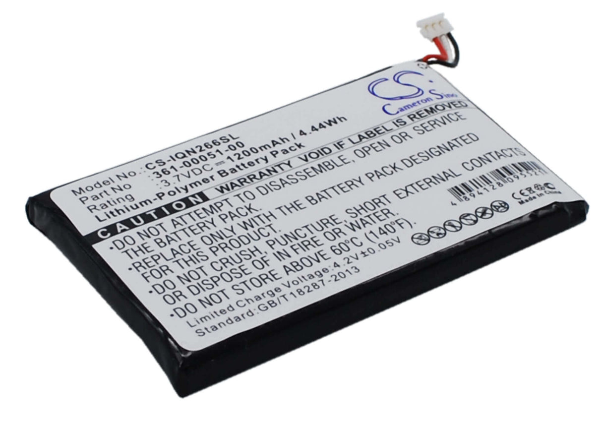 3.7V, Li-Polymer, 1200mAh, batterie GPS compatible avec Garmin, 361-00051-00, Nuvi 2460lmt, Nuvi 2595lm, 4.44Wh GPS, Navigator Cameron Sino Technology Limited