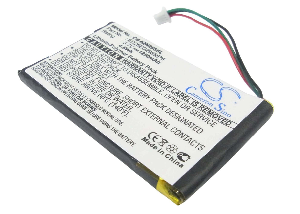 3,7V, Li-Polymère, 1250mAh, batterie GPS compatible avec Garmin, Ed26ed2985878, Nuvi 285, Nuvi 285w, 4,63Wh GPS, Navigator Cameron Sino Technology Limited