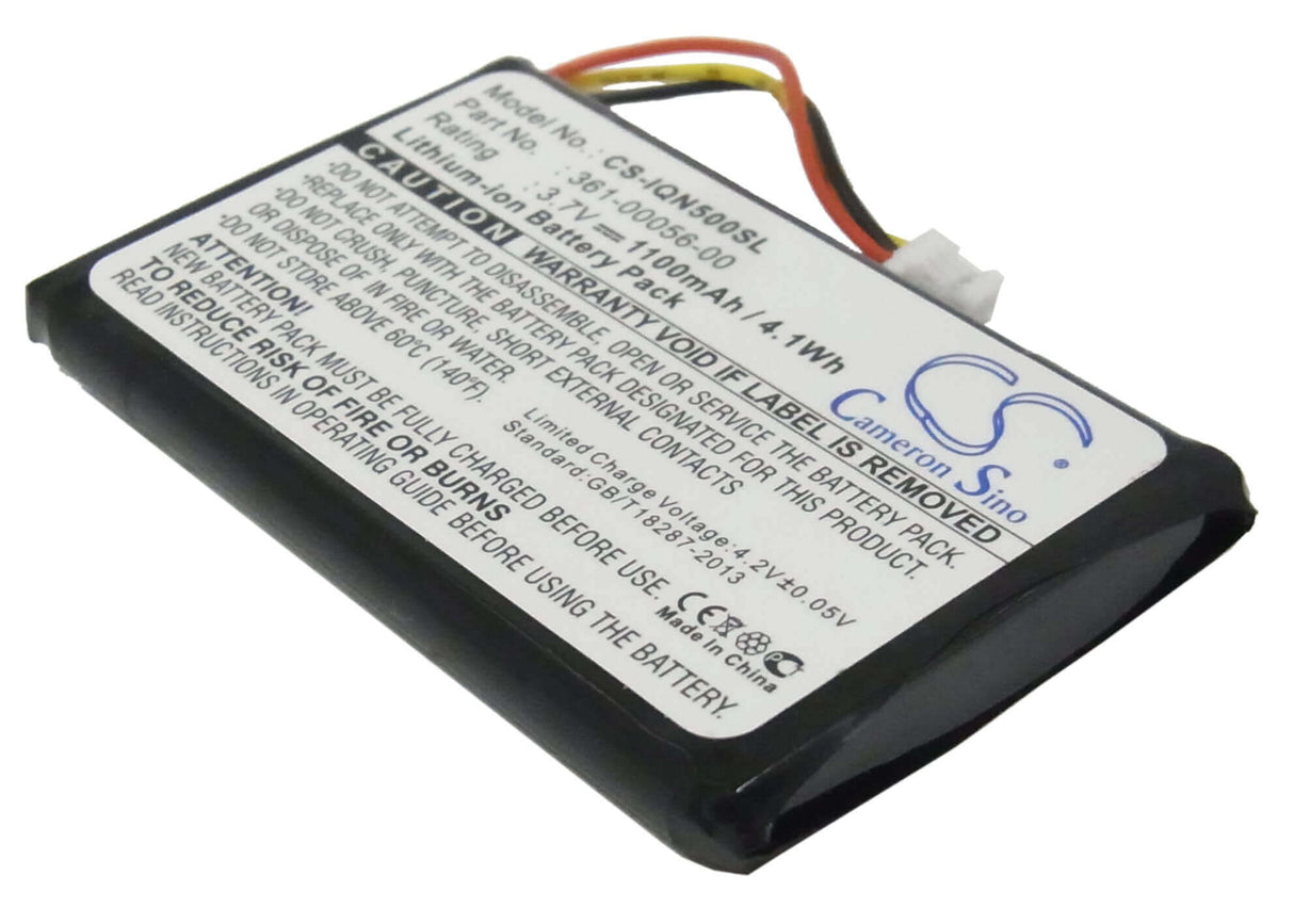 3,7V, Li-ion, 1100mAh, batterie GPS compatible Garmin, Mitac, 361-00056-08, Drive 50 LM, Nuvi 58LM, 4,07Wh GPS, Navigator Cameron Sino Technology Limited