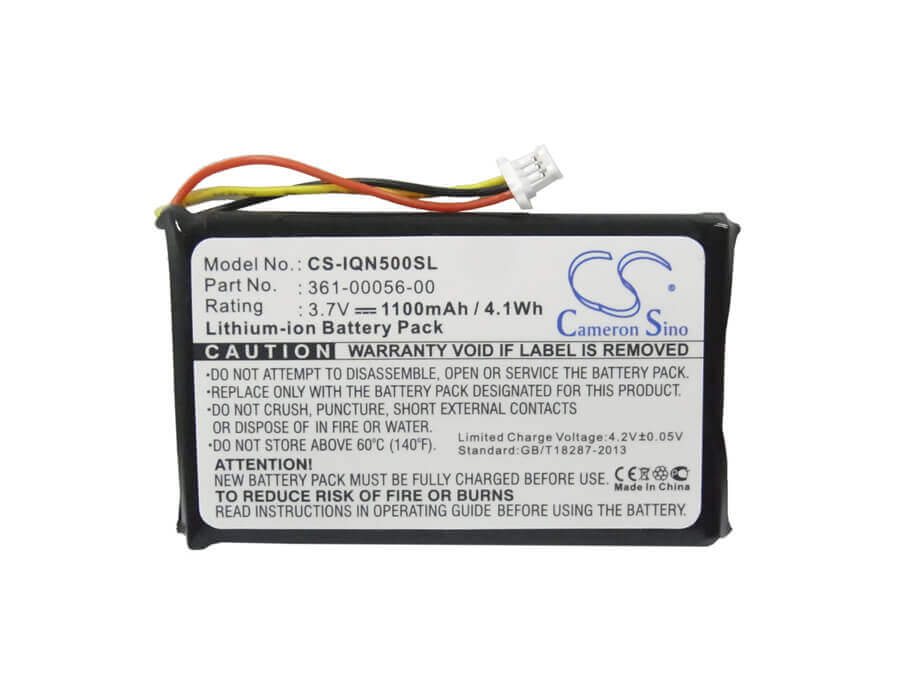 3,7V, Li-ion, 1100mAh, batterie GPS compatible Garmin, Mitac, 361-00056-08, Drive 50 LM, Nuvi 58LM, 4,07Wh GPS, Navigator Cameron Sino Technology Limited