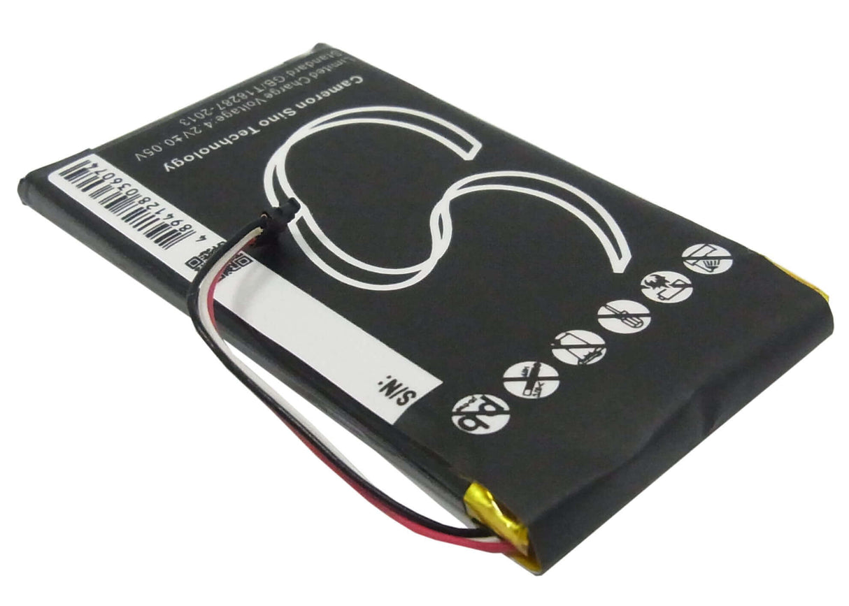 3,7V, Li-Polymer, 1200mAh, batterie GPS compatible Garmin, 361-00046-02, Nuvi 3700, Nuvi 3760, 4,44Wh GPS, Navigator Cameron Sino Technology Limited