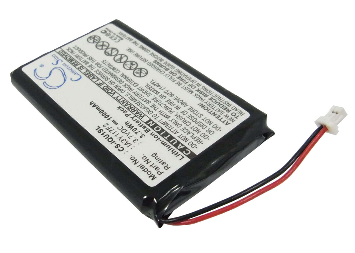 3,7V, Li-ion, 1000mAh, batterie GPS compatible avec Garmin, Ia3y117f2, Quest, 3,7Wh GPS, Navigator Cameron Sino Technology Limited