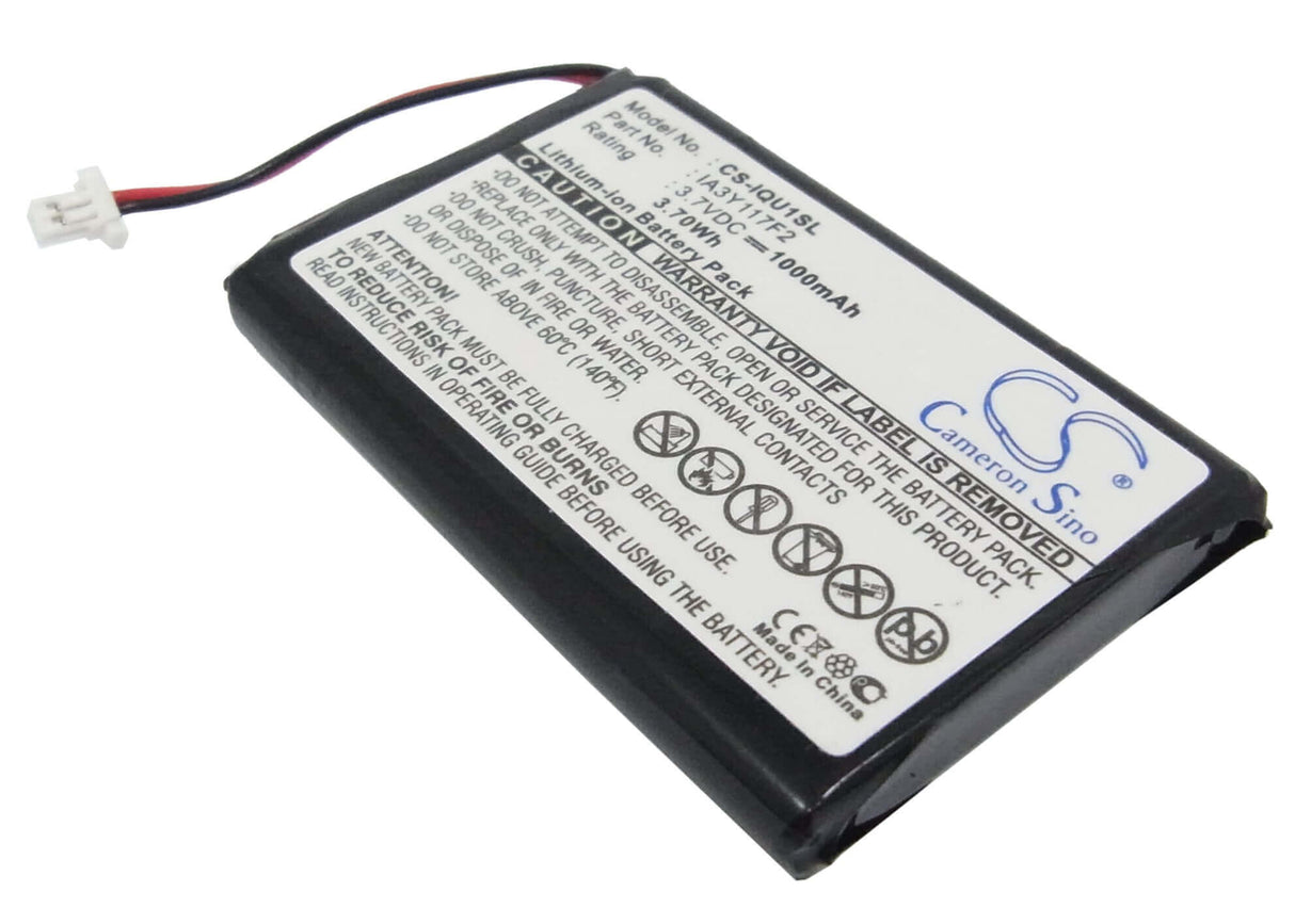 3,7V, Li-ion, 1000mAh, batterie GPS compatible avec Garmin, Ia3y117f2, Quest, 3,7Wh GPS, Navigator Cameron Sino Technology Limited