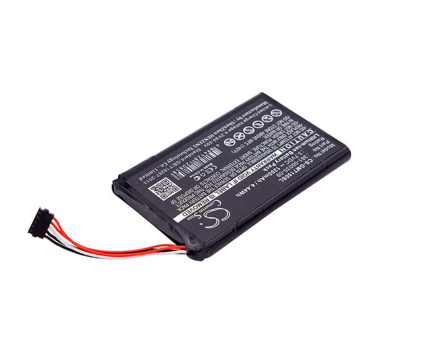 3,7V, Li-ion, 1200mAh, batterie de collier pour chien compatible avec Garmin, 010-11828-40, T 5 Mini, T5 Mini Collier de suivi GPS, 4,44Wh Collier pour chien Cameron Sino Technology Limited