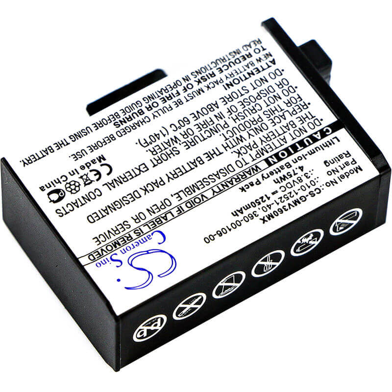Camera Battery For Garmin, Virb 360 3.8v, 1250mah - 4.75wh Camera Cameron Sino Technology Limited (Suspended)