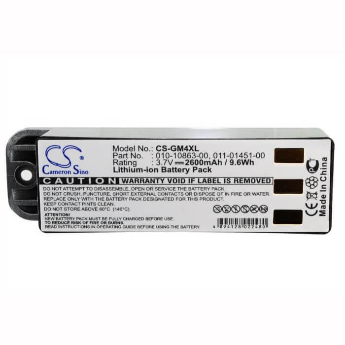 3.7V, Li-ion, 2600mAh, batterie GPS compatible avec Garmin, 010-10863-00, Zumo 400, Zumo 450, 9.62Wh GPS, Navigator Cameron Sino Technology Limited