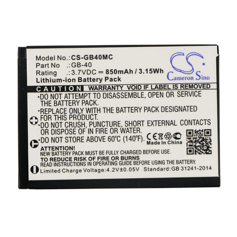 Camera Battery For Ge E1030, E1040, E1050tw, E1240, 3.7v, 1000mah - 3.70wh Camera Cameron Sino Technology Limited (Suspended)