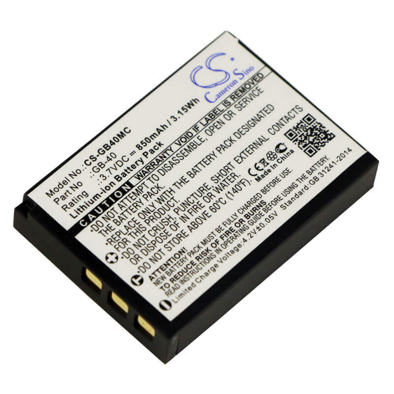 Camera Battery For Ge E1030, E1040, E1050tw, E1240, 3.7v, 1000mah - 3.70wh Camera Cameron Sino Technology Limited (Suspended)