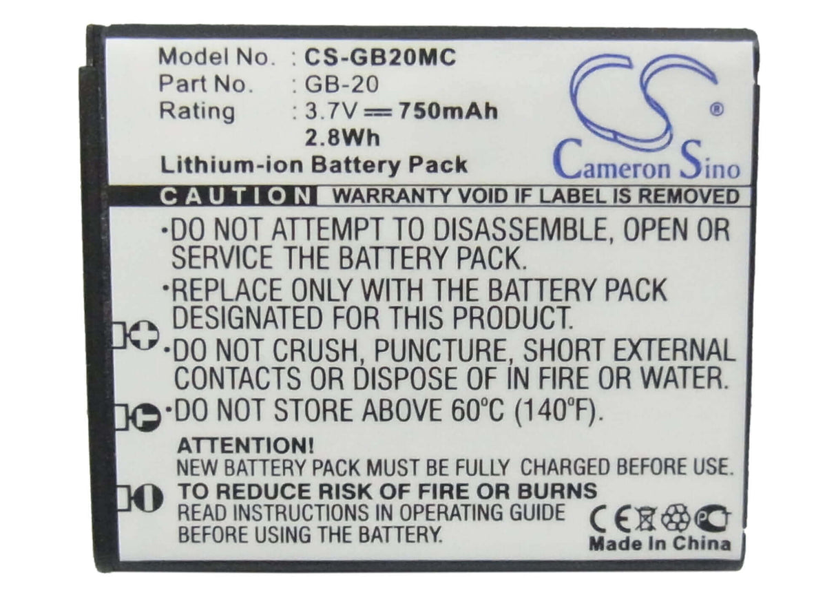 Battery For Ge E840s, G1, G2, G3 3.7v, 750mah - 2.78wh Batteries for Electronics Cameron Sino Technology Limited (Suspended)