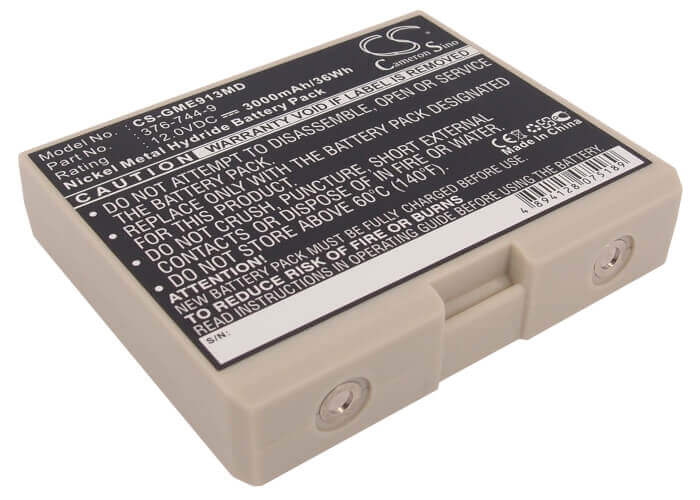 12.0V, Ni-MH, 3000mAh, Medical battery fits Ge, 30344030, Cardioserv, Hellige Defibrillator, 36.00Wh Medical Cameron Sino Technology Limited (Medical)