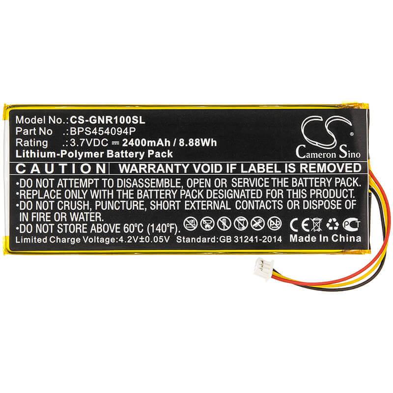 3,7V, Li-Polymère, 2100mAh, batterie numérique DAB s'adapte à Genève, Bps454094p, Worldradio, 7,77Wh DAB Digital Cameron Sino Technology Limited