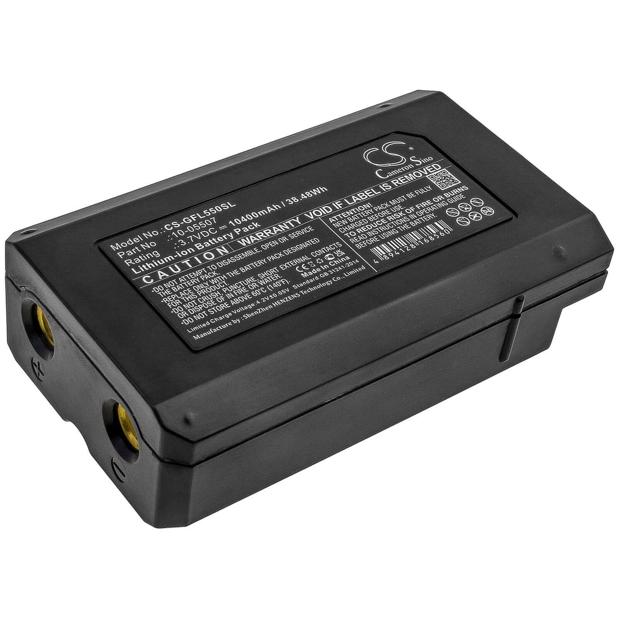 3.7V, Li-ion, 10400mAh, Equipment battery fits Geo-fennel, 10-05507, FL 500, Fl 550, 38.48Wh Equipment, Survey, Test Cameron Sino Technology Limited