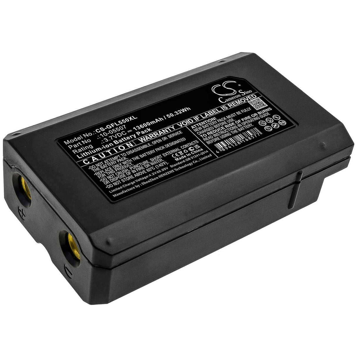 3.7V, Li-ion, 13600mAh, Equipment battery fits Geo-fennel, 10-05507, FL 500, Fl 550, 50.32Wh Equipment, Survey, Test Cameron Sino Technology Limited
