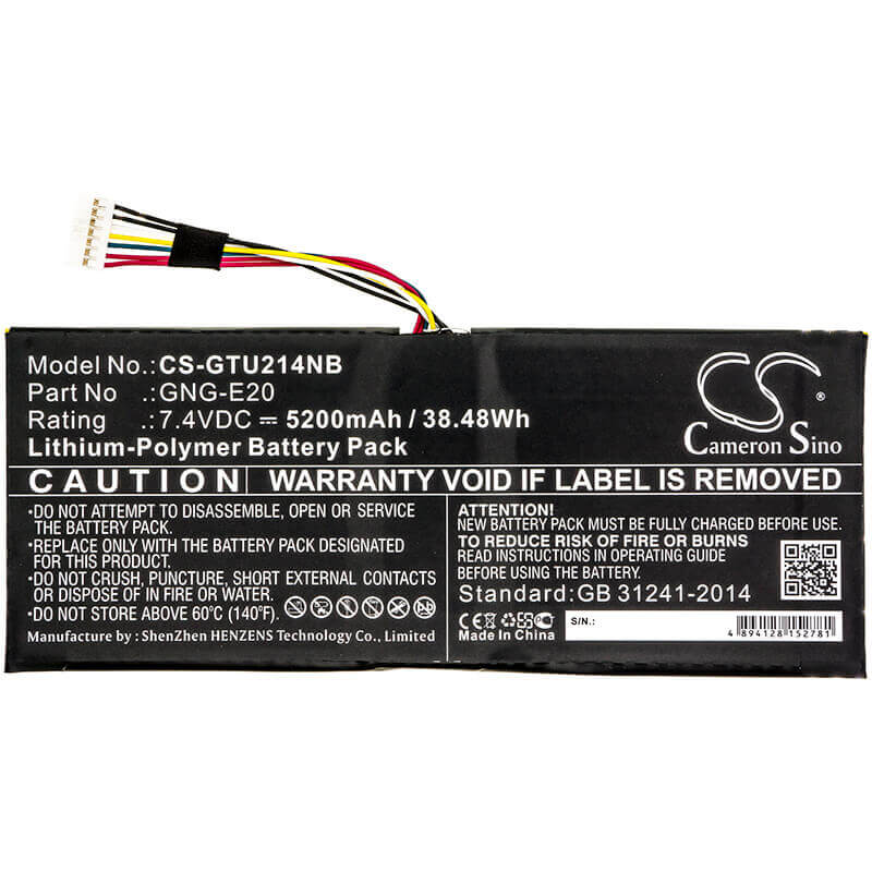 Battery For Getac, Ga-u2142-2117u, U2142, U2142-2117u 7.4v, 5200mah - 38.48wh Notebook, Laptop Cameron Sino Technology Limited