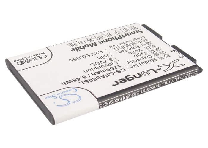 3.7V, Li-ion, 1750mAh, SmartPhone battery fits Gfive, A08, A78, A79, 6.48Wh Mobile, SmartPhone Cameron Sino Technology Limited (Smartphone)