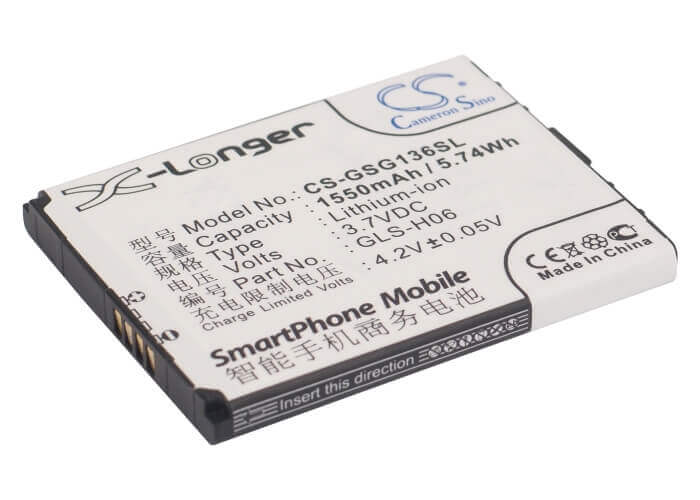 Battery For Gigabyte Gsmart G1362 3.7v, 1550mah - 5.74wh Batteries for Electronics Cameron Sino Technology Limited (Suspended)