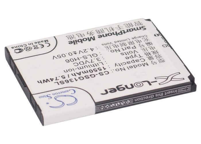 Battery For Gigabyte Gsmart G1362 3.7v, 1550mah - 5.74wh Batteries for Electronics Cameron Sino Technology Limited (Suspended)