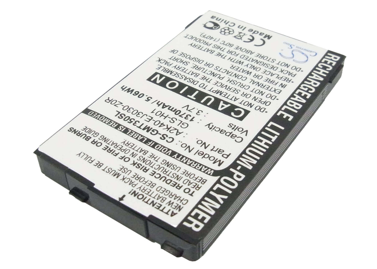 3.7V, Li-Polymer, 1370mAh, SmartPhone battery fits Gigabyte, A2k40-ej3030-z0r, Gsmart G300, Gsmart I350, 5.07Wh Mobile, SmartPhone Cameron Sino Technology Limited (Smartphone)