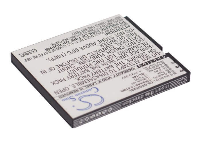 3.7V, Li-ion, 1300mAh, SmartPhone battery fits Gigabyte, Gsmart, Bl-148, Gsmart Gs202, 4.81Wh Mobile, SmartPhone Cameron Sino Technology Limited (Smartphone)