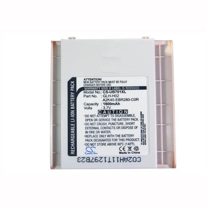 3.7V, Li-ion, 1600mAh, SmartPhone battery fits Gigabyte, A2k40-ebr280-c0r, Gsmart I, Gsmart I (128), 5.92Wh Mobile, SmartPhone Cameron Sino Technology Limited (Smartphone)