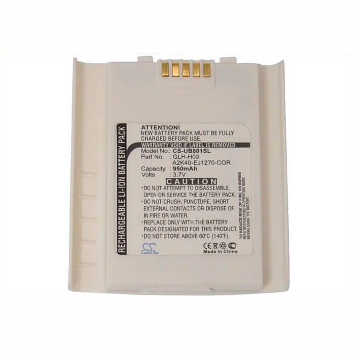 3.7V, Li-ion, 950mAh, SmartPhone battery fits Gigabyte, A2k40-ej1270-cor, Gsmart I300, 3.52Wh Mobile, SmartPhone Cameron Sino Technology Limited (Suspended)