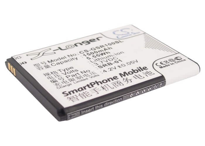 3.7V, Li-ion, 1500mAh, SmartPhone battery fits Gigabyte, Gsmart, Srb-01, Gsmart Rio R1, 5.55Wh Mobile, SmartPhone Cameron Sino Technology Limited (Smartphone)