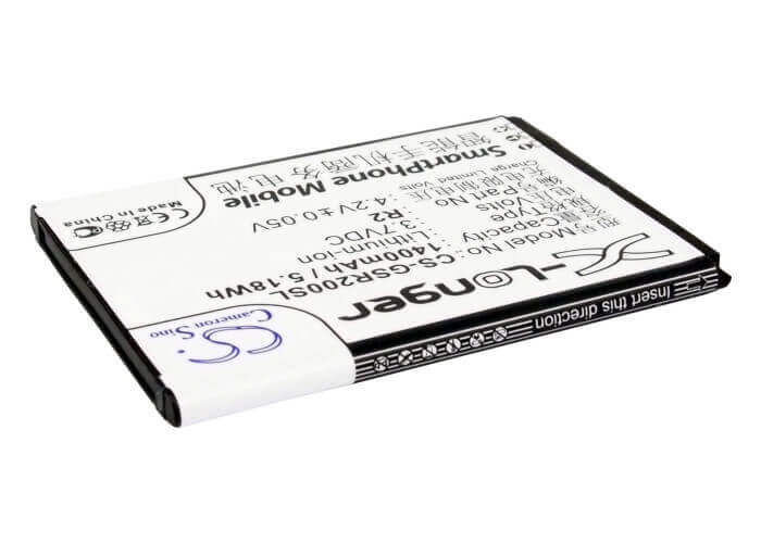 3.7V, Li-ion, 1400mAh, SmartPhone battery fits Gigabyte, Gsmart, R2, Gsmart Roma R2, 5.18Wh Mobile, SmartPhone Cameron Sino Technology Limited (Smartphone)