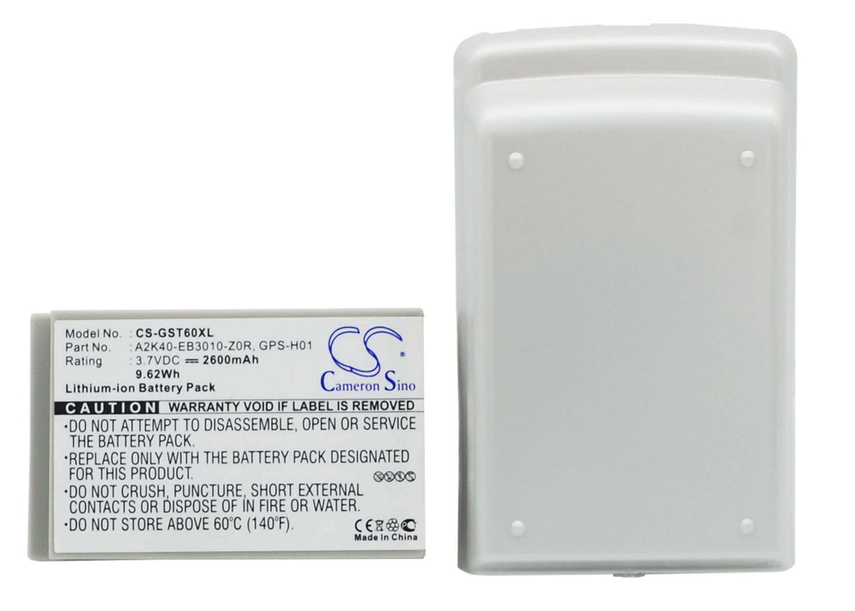 3.7V, Li-ion, 2600mAh, SmartPhone battery fits Gigabyte, A2k40-eb3010-z0r, Gsmart T600, 9.62Wh Mobile, SmartPhone Cameron Sino Technology Limited (Suspended)