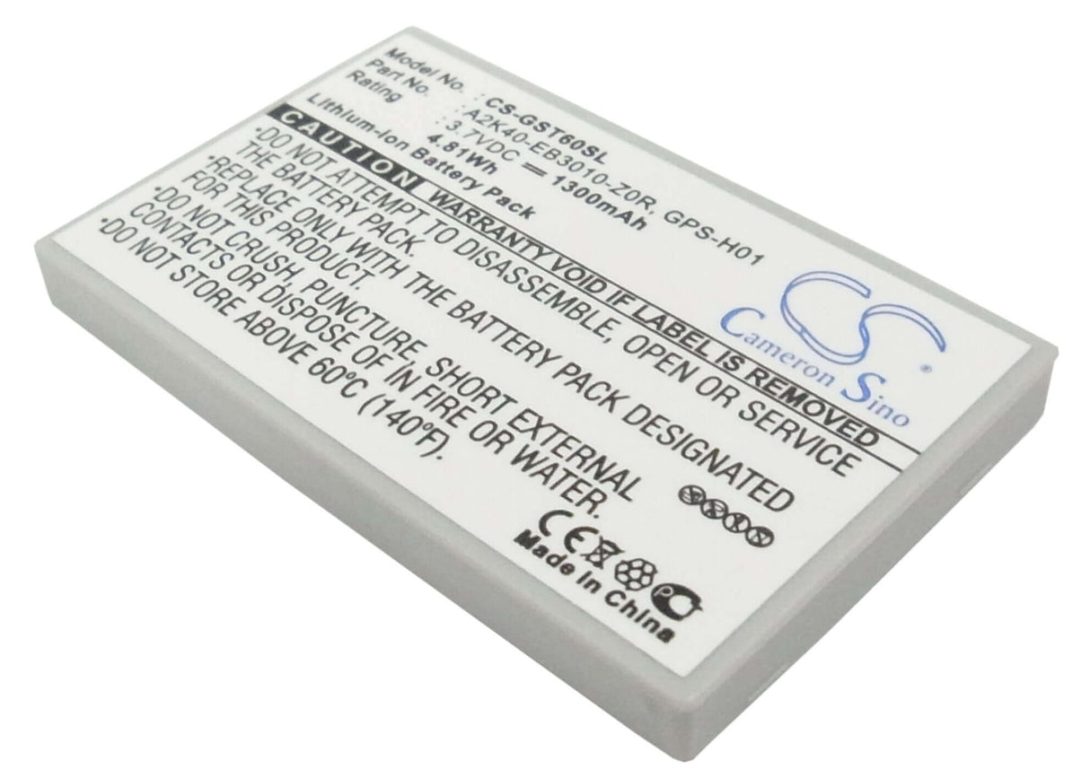 3.7V, Li-ion, 1300mAh, SmartPhone battery fits Gigabyte, A2k40-eb3010-z0r, Gsmart Mw998, Gsmart T600, 4.81Wh Mobile, SmartPhone Cameron Sino Technology Limited (Smartphone)