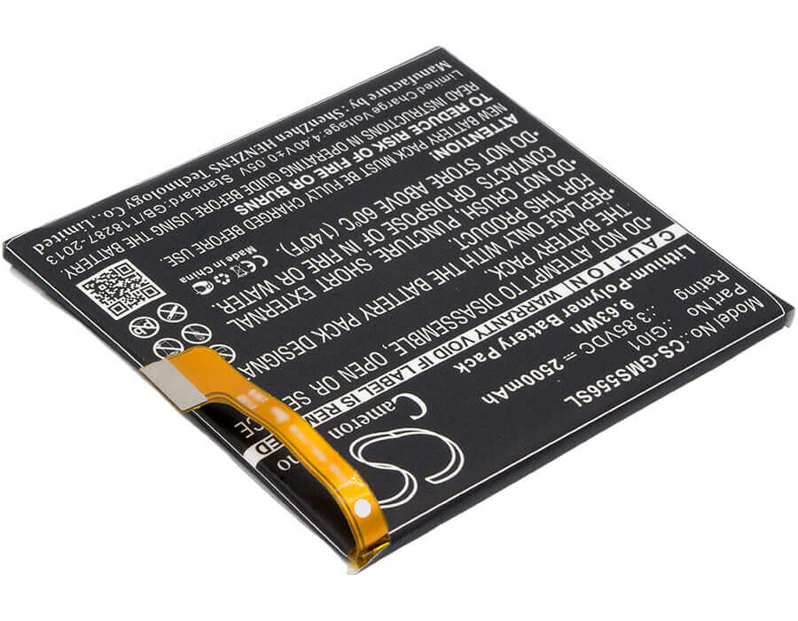3.85V, Li-Polymer, 2500mAh, SmartPhone battery fits Gigaset, Gi01, Gigaset Me Fcb, Gs55-6, 9.63Wh Mobile, SmartPhone Cameron Sino Technology Limited (Smartphone)
