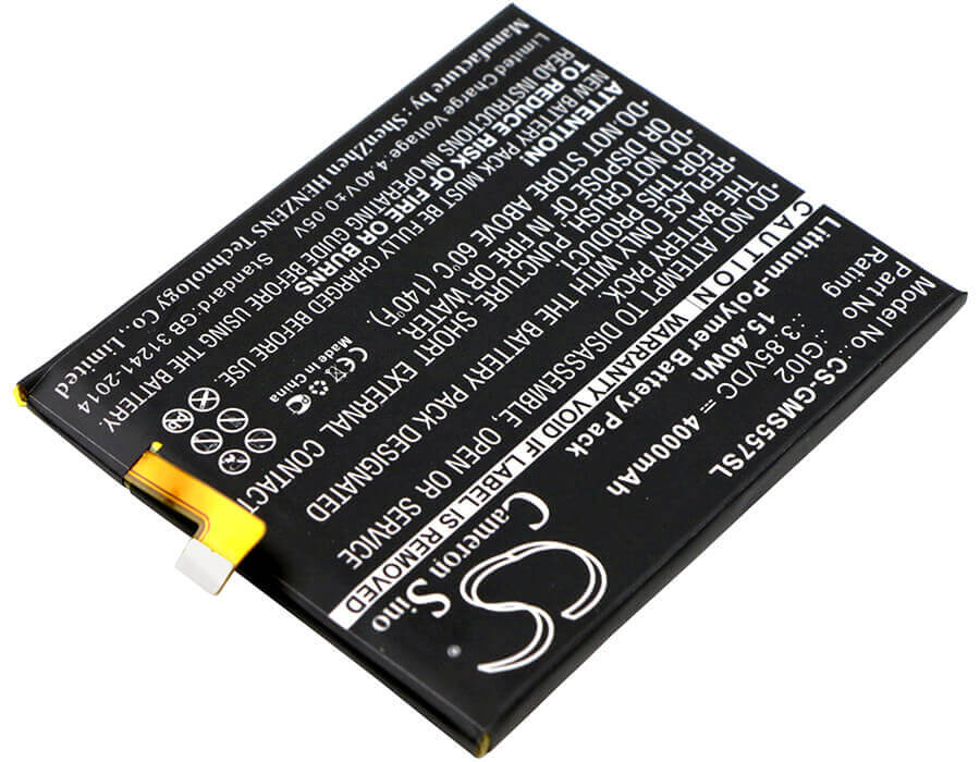 3.85V, Li-Polymer, 4000mAh, SmartPhone battery fits Gigaset, Gi02, Gs57-6, Me Pro, 15.4Wh Mobile, SmartPhone Cameron Sino Technology Limited (Smartphone)