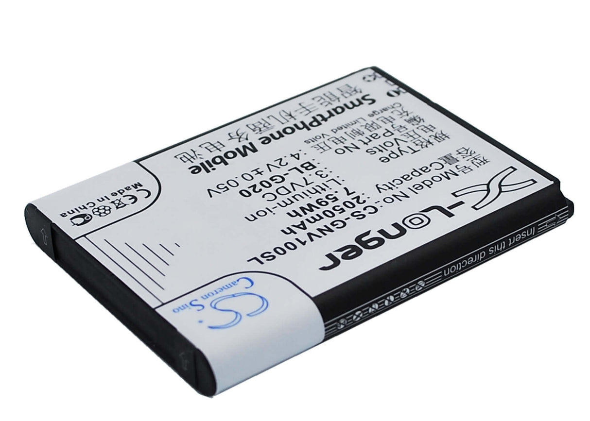 3.7V, Li-ion, 2050mAh, SmartPhone battery fits Gionee, Bl-g020, A326, A809, 7.59Wh Mobile, SmartPhone Cameron Sino Technology Limited (Suspended)