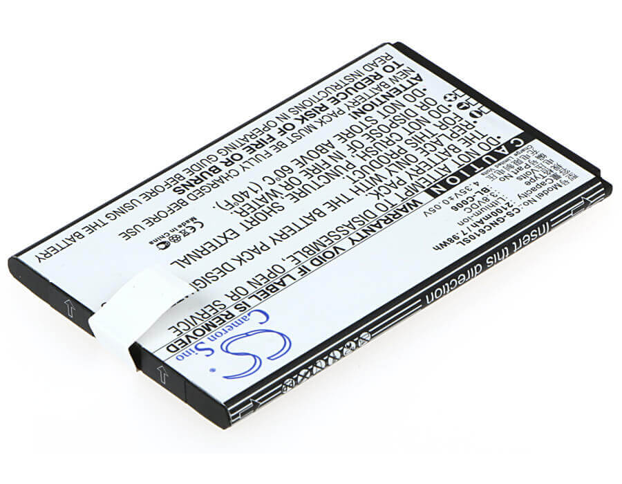 3.8V, Li-ion, 2100mAh, SmartPhone battery fits Gionee, Bl-c006, C610, 7.98Wh Mobile, SmartPhone Cameron Sino Technology Limited (Suspended)