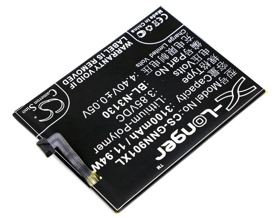 3.85V, Li-Polymer, 3100mAh, SmartPhone battery fits Gionee, Bl-n3130, Elife S6 Pro, Elife S6 Pro Dual Sim Td-lte I, 11.94Wh Mobile, SmartPhone Cameron Sino Technology Limited (Smartphone)