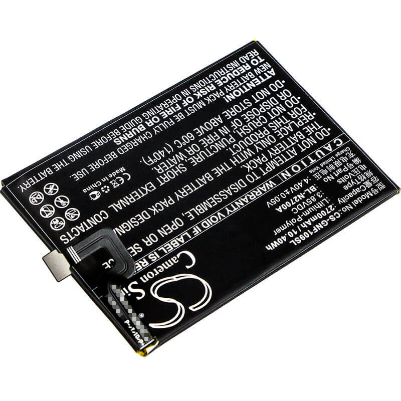 3,85V, Li-Polymer, 2700mAh, batterie de smartphone compatible avec Gionee, Bl-n2700a, F109, F109l, 10,4Wh Mobile, SmartPhone Cameron Sino Technology Limited (Suspendu)