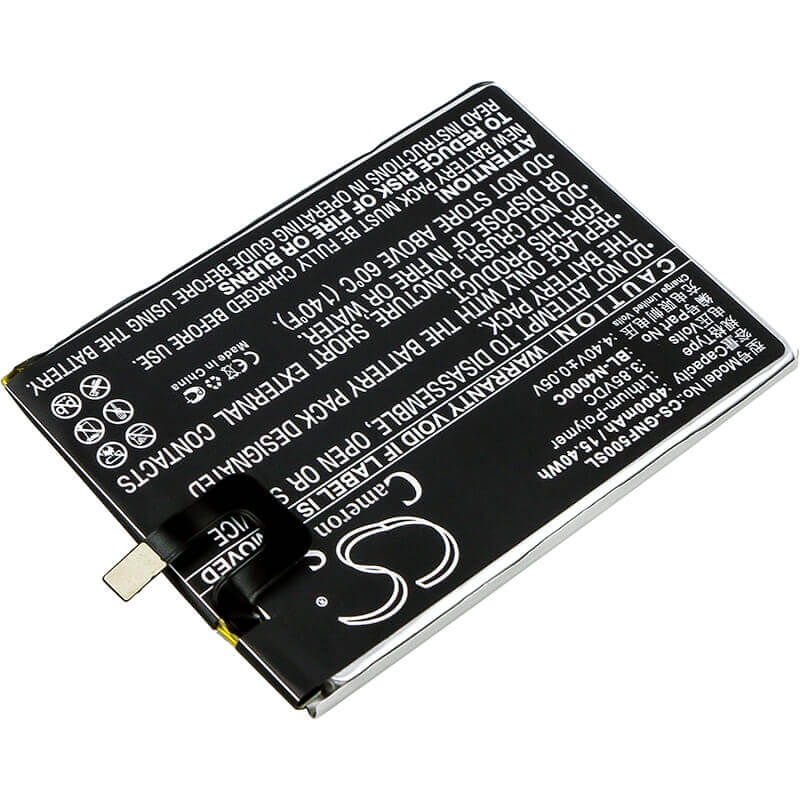 3,85V, Li-Polymer, 4000mAh, batterie de smartphone compatible Gionee, Bl-n4000c, F5, F5 Td-lte Dual Sim, 15,4Wh Mobile, Smartphone Cameron Sino Technology Limited (Smartphone)