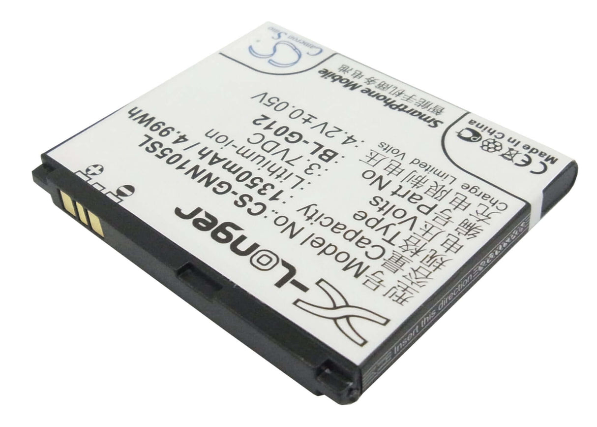 3.7V, Li-ion, 1350mAh, SmartPhone battery fits Gionee, Bl-g012, C900, D500, 5Wh Mobile, SmartPhone Cameron Sino Technology Limited (Smartphone)
