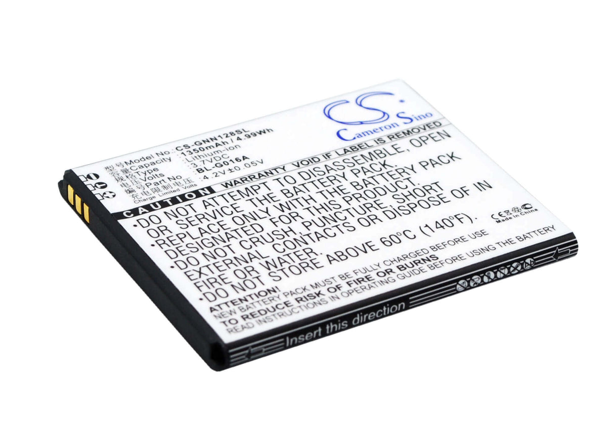 3.7V, Li-ion, 1350mAh, SmartPhone battery fits Ngm, Gionee, Bl-g016a, Gn128, 5Wh Mobile, SmartPhone Cameron Sino Technology Limited (Smartphone)