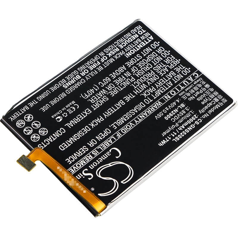 3,85V, Li-Polymer, 2900mAh, batterie de smartphone compatible avec Gionee, Bl-n2900, Gn3001, Gn3001l, 11,17Wh Mobile, Smartphone Cameron Sino Technology Limited (Smartphone)