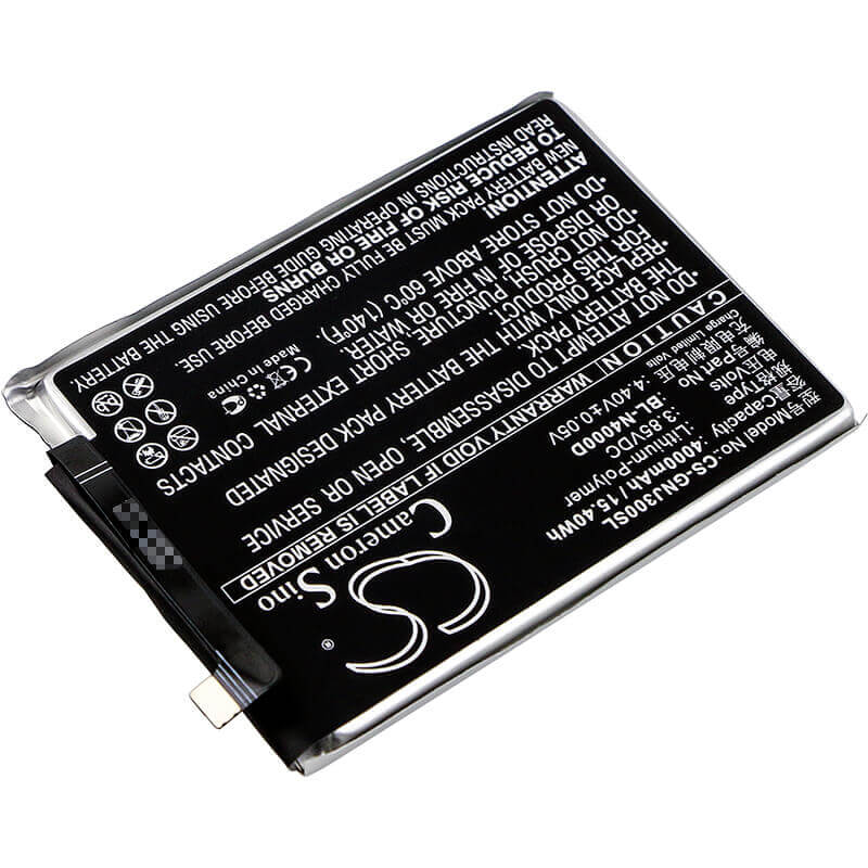 3,85V, Li-Polymer, 4000mAh, batterie de smartphone compatible avec Gionee, Bl-n4000d, Gn5006, Gn5006l, 15,4Wh Mobile, SmartPhone Cameron Sino Technology Limited (Suspendu)