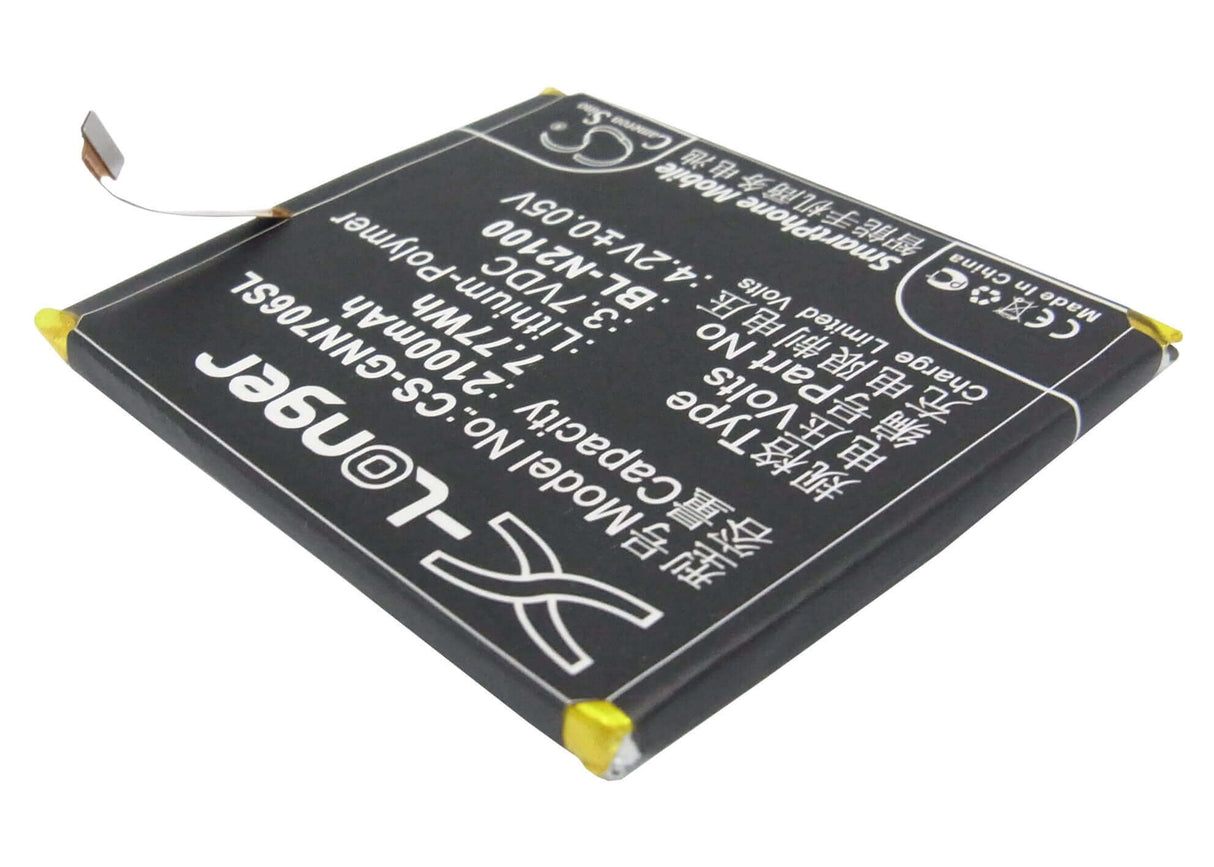 3.7V, Li-Polymer, 2100mAh, SmartPhone battery fits Gionee, Bl-n2100, Gn706, Gn706l, 7.77Wh Mobile, SmartPhone Cameron Sino Technology Limited (Smartphone)
